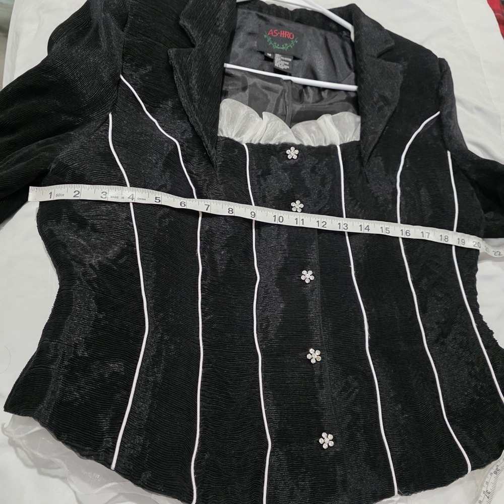Ashro Womens Victorian Jacket Size Medium Gothic Vamp Whimsigoth - Picture 8 of 8